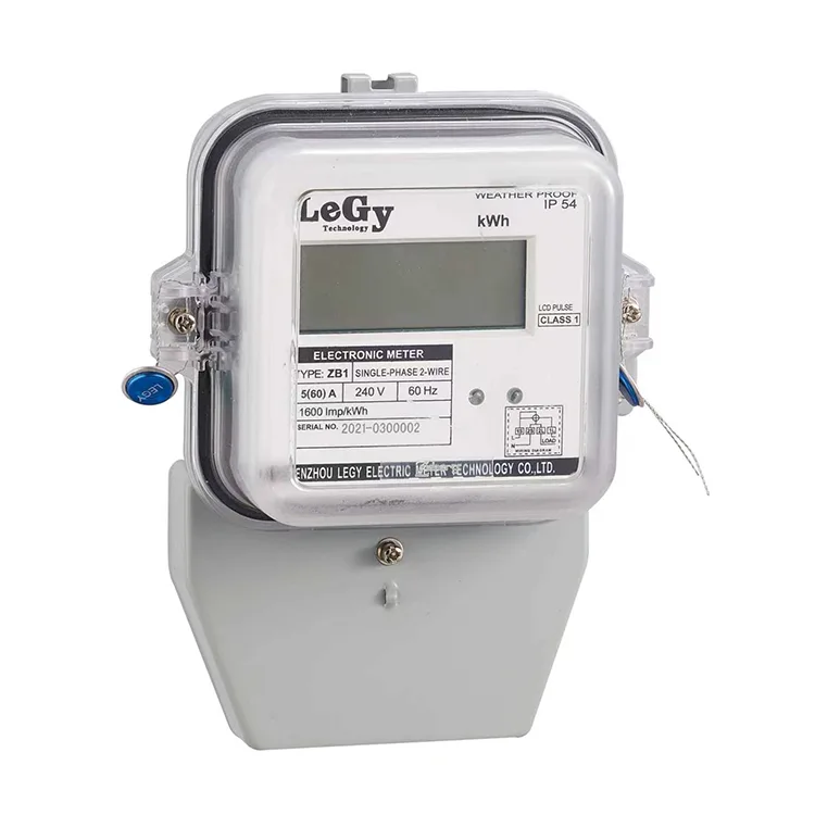 Enofazni LCD-zaslon Večfunkcijski pametni merilnik energije
